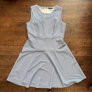 Tommy Hilfiger size 14 blue & white fit and flare dress